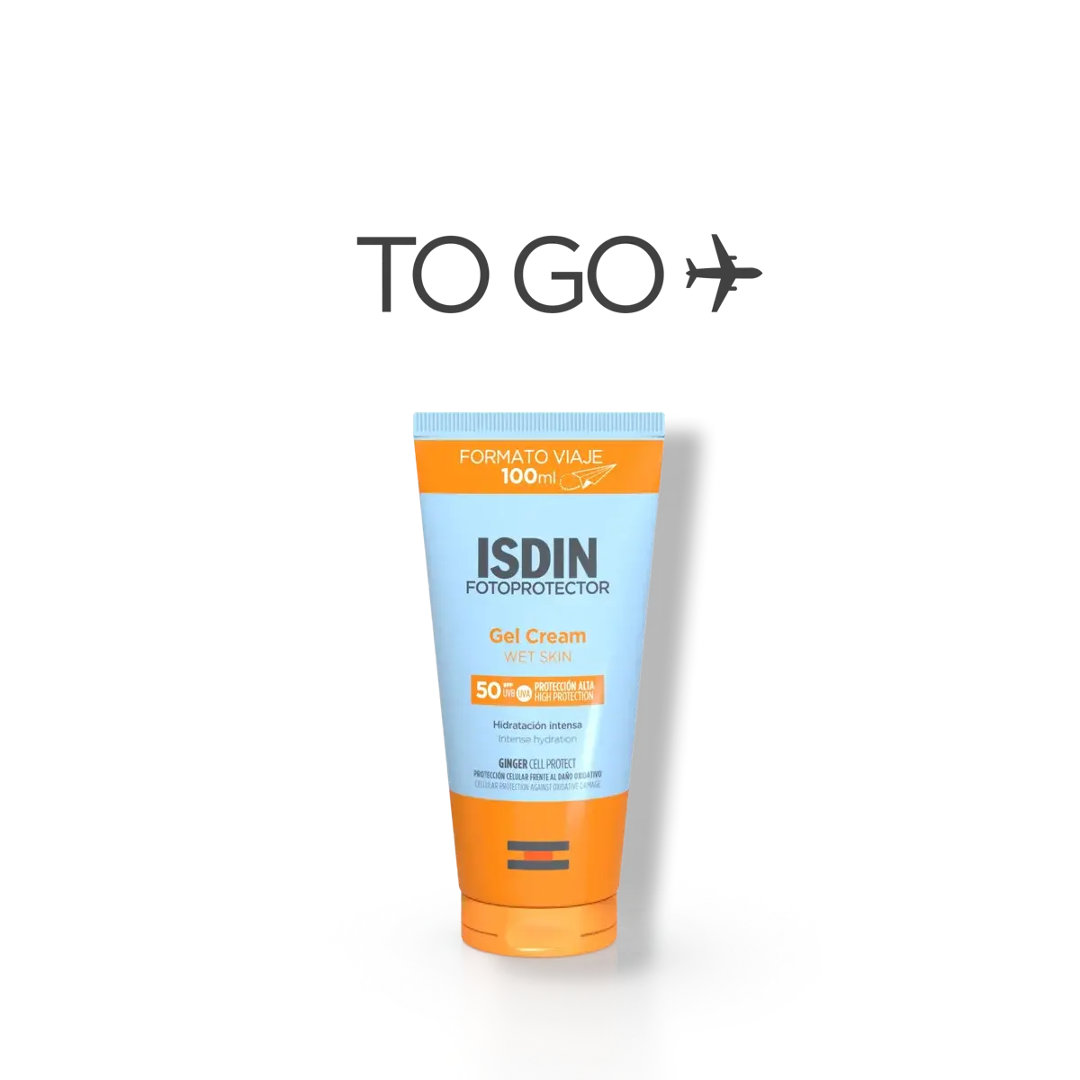 ISDIN Fotoprotector Gel Cream SPF 50  Protector Solar Corporal 100ml (Formato Viaje)