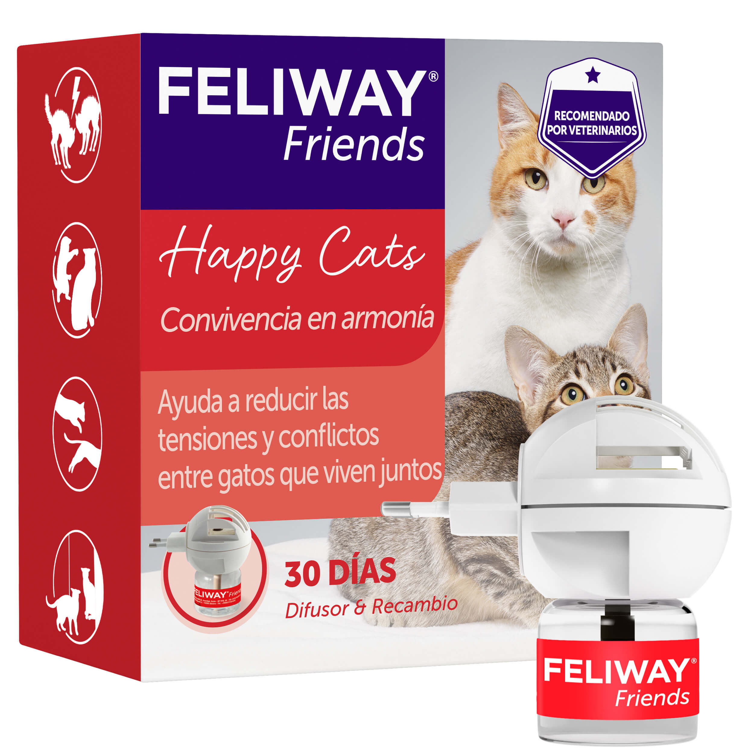 Ceva - Feliway Friends Difusor + Recambio 48 Ml