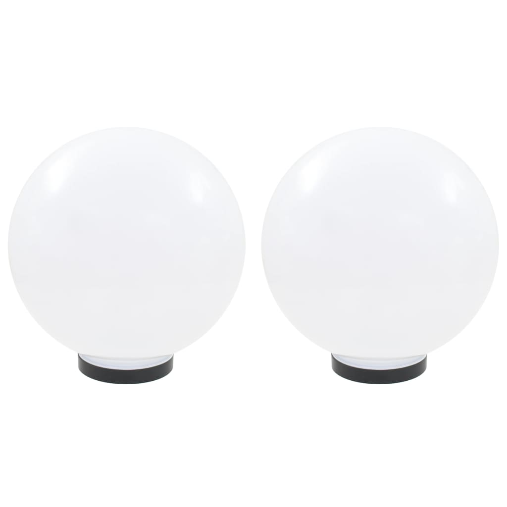 vidaXL Lámpara Jardín Luz LED (2 piezas) Esférica Bola Iluminación Patio Terraza Dimensiones 20 cm,  25 cm,  30 cm y mas