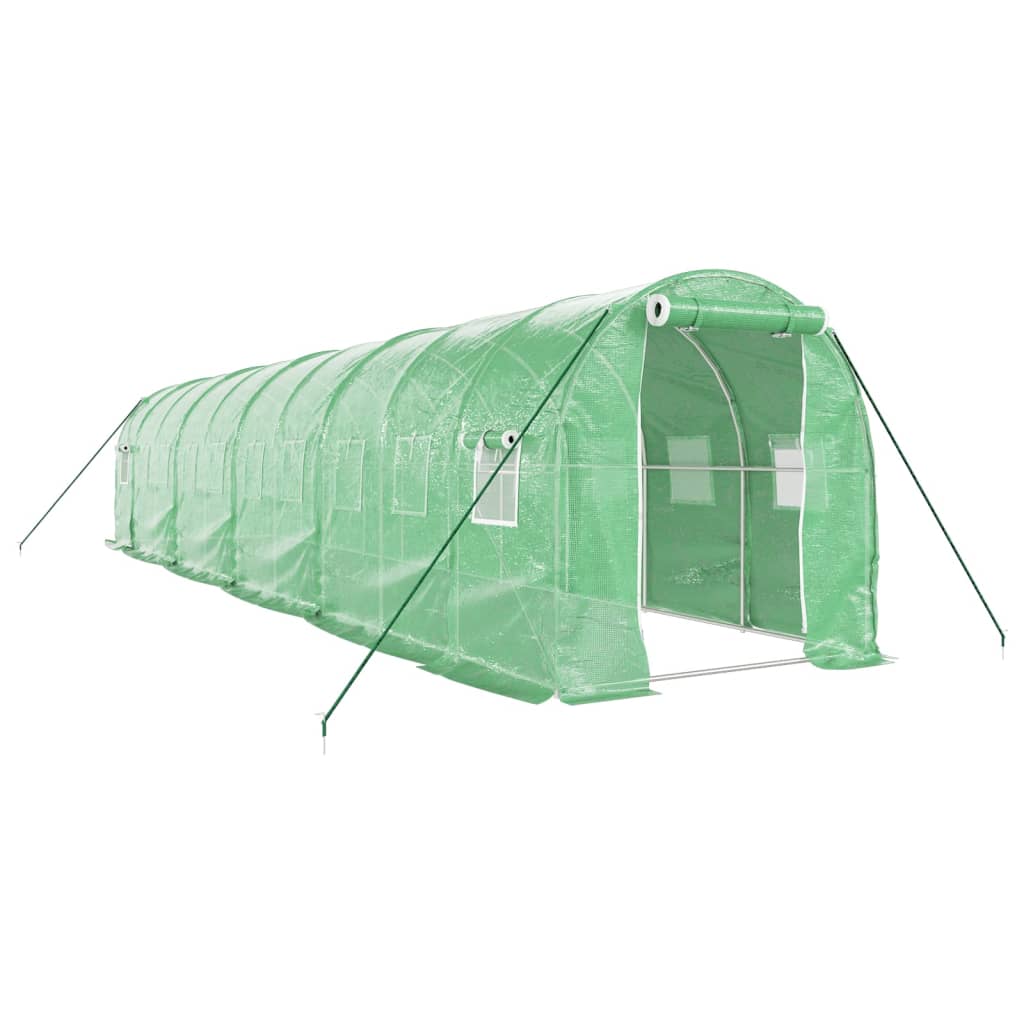 vidaXL Invernadero con Estructura Acero Invernáculo Vivero para Plantas Color Verde,  Blanco, y mas