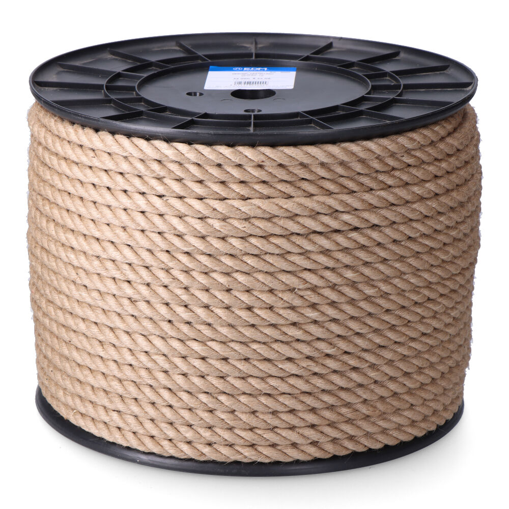 CUERDA YUTE NATURAL 3 CABOS CALIBRE 6 mm x 200 m