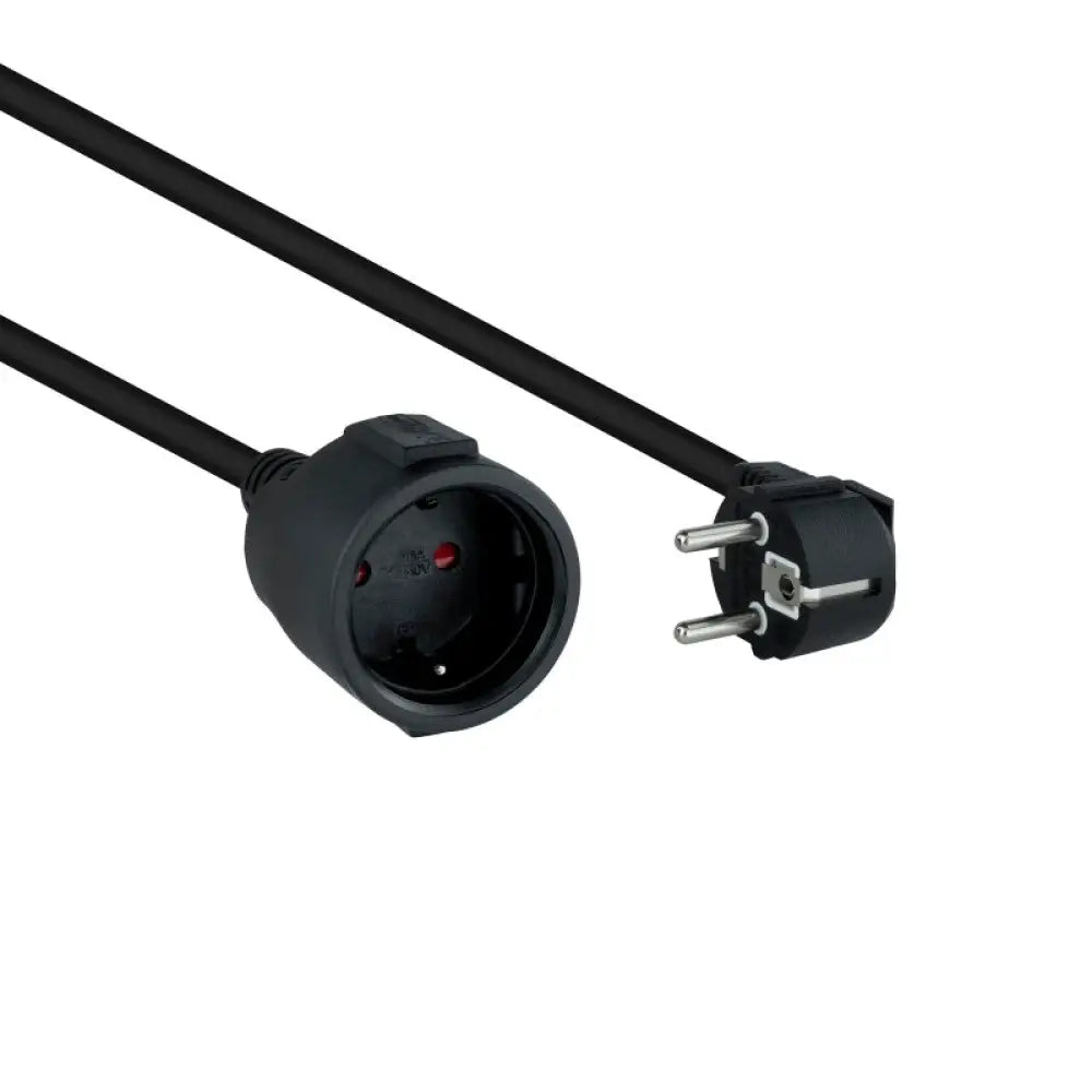 Cable Alargador Nanocable 10.22.0603-BK Schuko Macho-Hembra 3m Negro 1.5mm² 16A 4000W