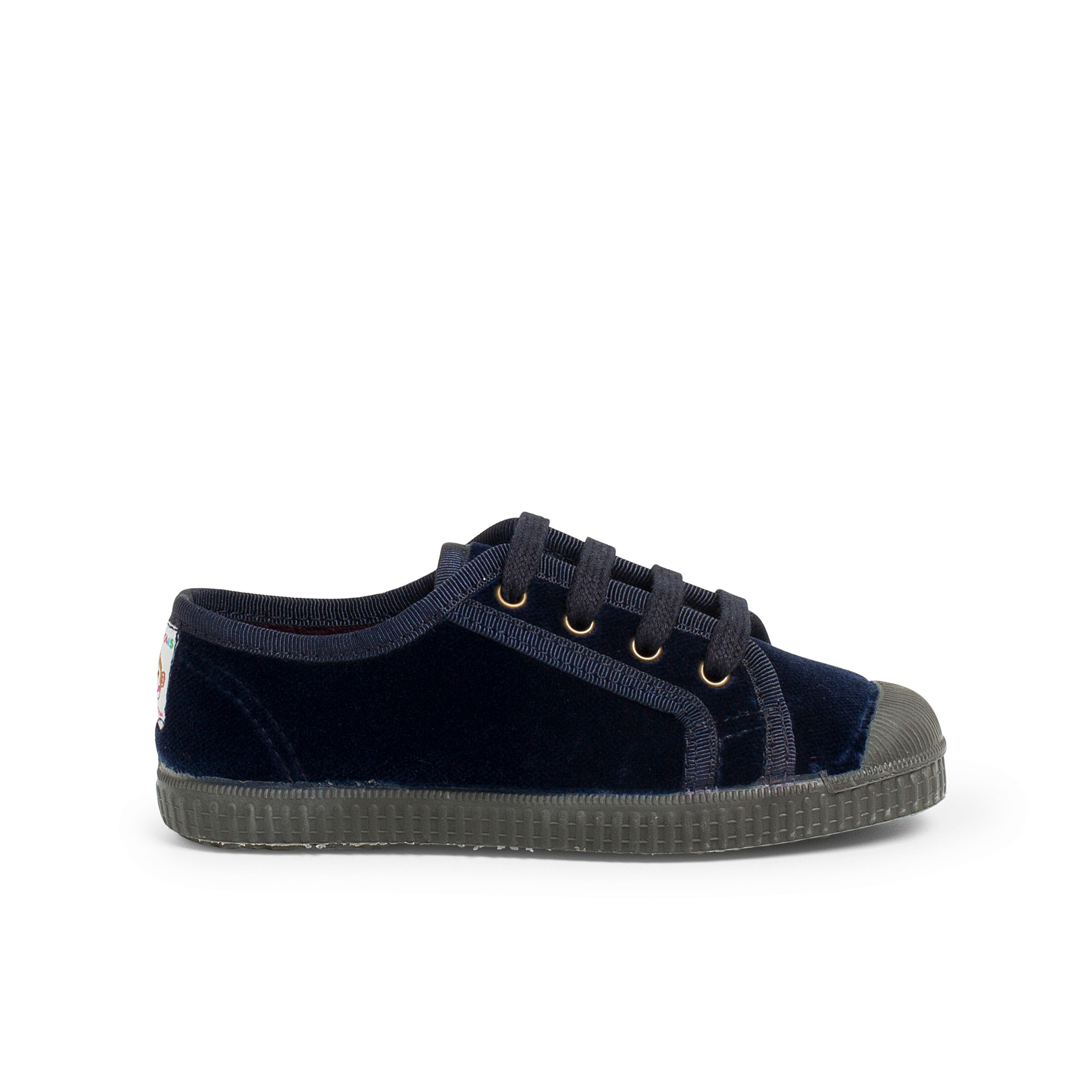 Pisamonas Zapatilla Terciopelo Con Cordones