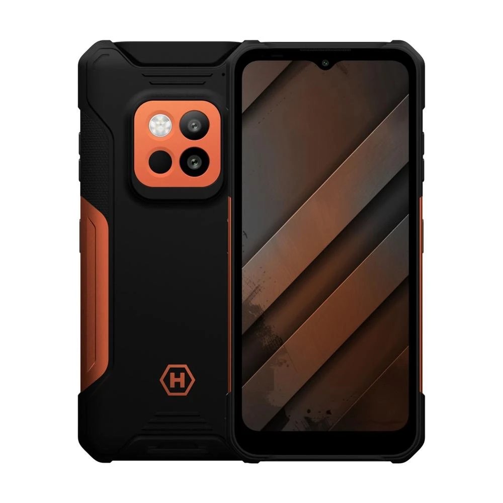 HAMMER - Smartphone TEL000962 256 GB y 16 GB RAM con pantalla de 6,58 pulgadas FHD+ a 120 Hz, resistente IP69 y MIL-STD-810H, color naranja