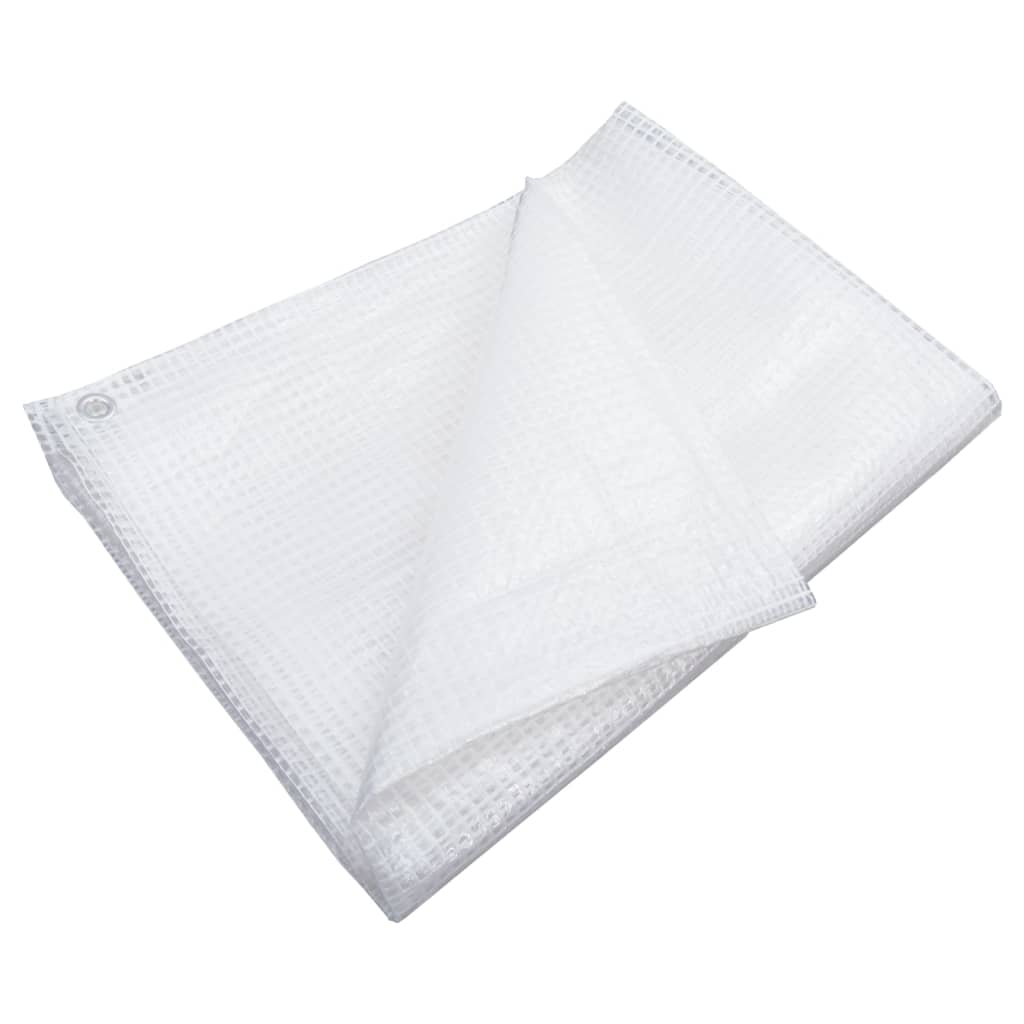 vidaXL Lona de Gasa de Vuelta Blanco Carpa Toldo Almacenamiento Multitalle
