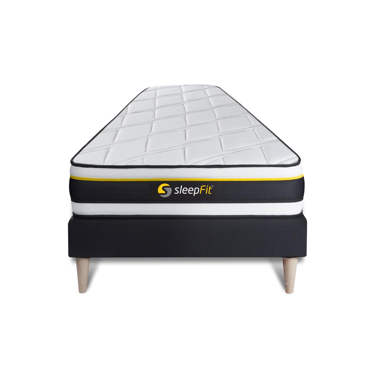 Pack colchón SOFT 90x190cm + Somier multiláminas, espuma de alta densidad con células micro-air, 3 zonas de confort