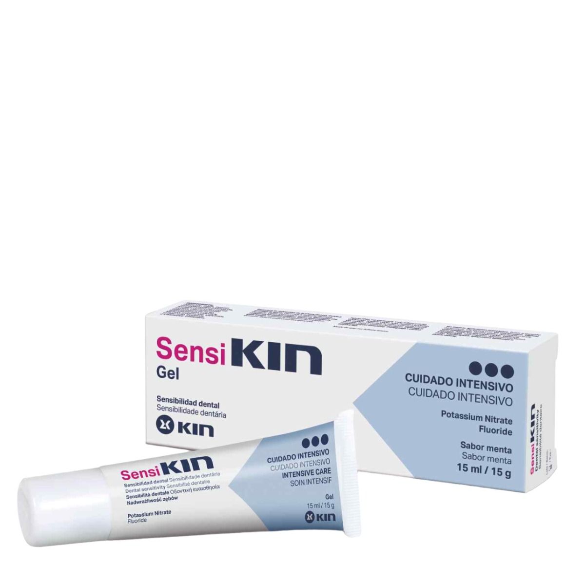 SensiKin Gel Dental de Cuidado Intensivo con Nitrato Potásico y Fluoruro Sódico 15ml para Sensibilidad Dental