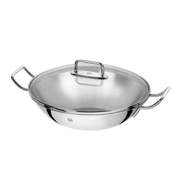 Wok de acero inoxidable con tapa y rejilla Zwilling Plus