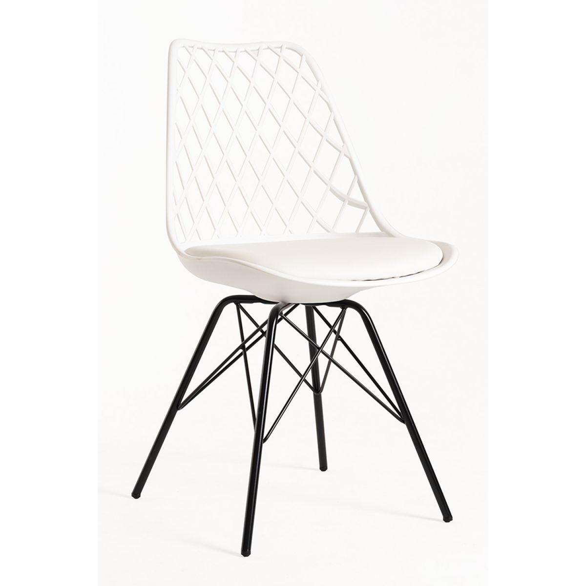 Regalos Miguel - Packs Sillas Comedor - Pack 2 Sillas Iron Mima - Blanco