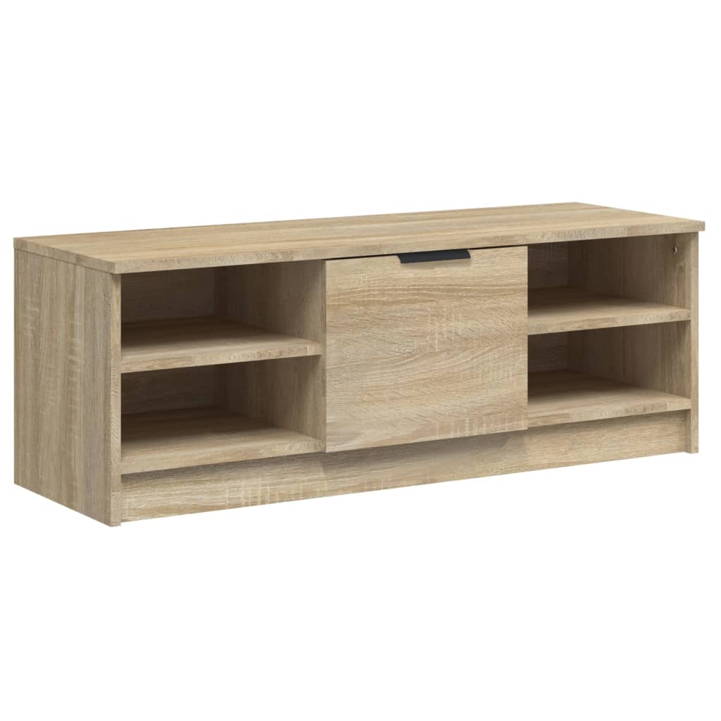 vidaXL Mueble de TV madera contrachapada color roble 102x35,5x36,5 cm