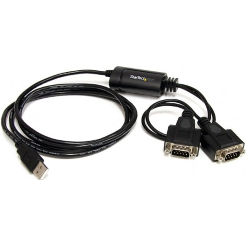 Cable Startech Usb A 2X Serie Rs232 Con Retencion Com 1.8M