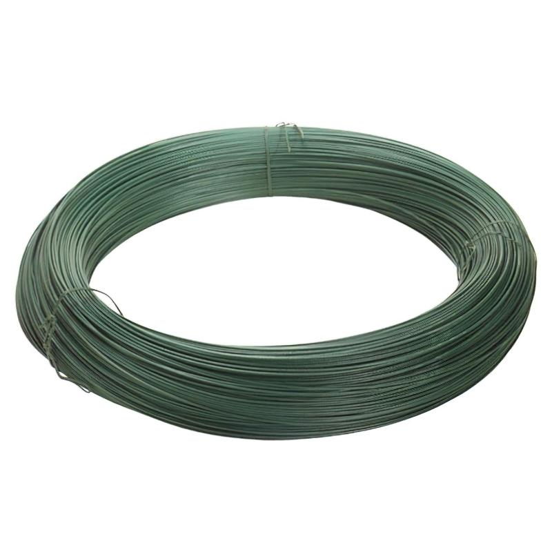 Alambre plastificado verde rollo 25 kg. / n.17