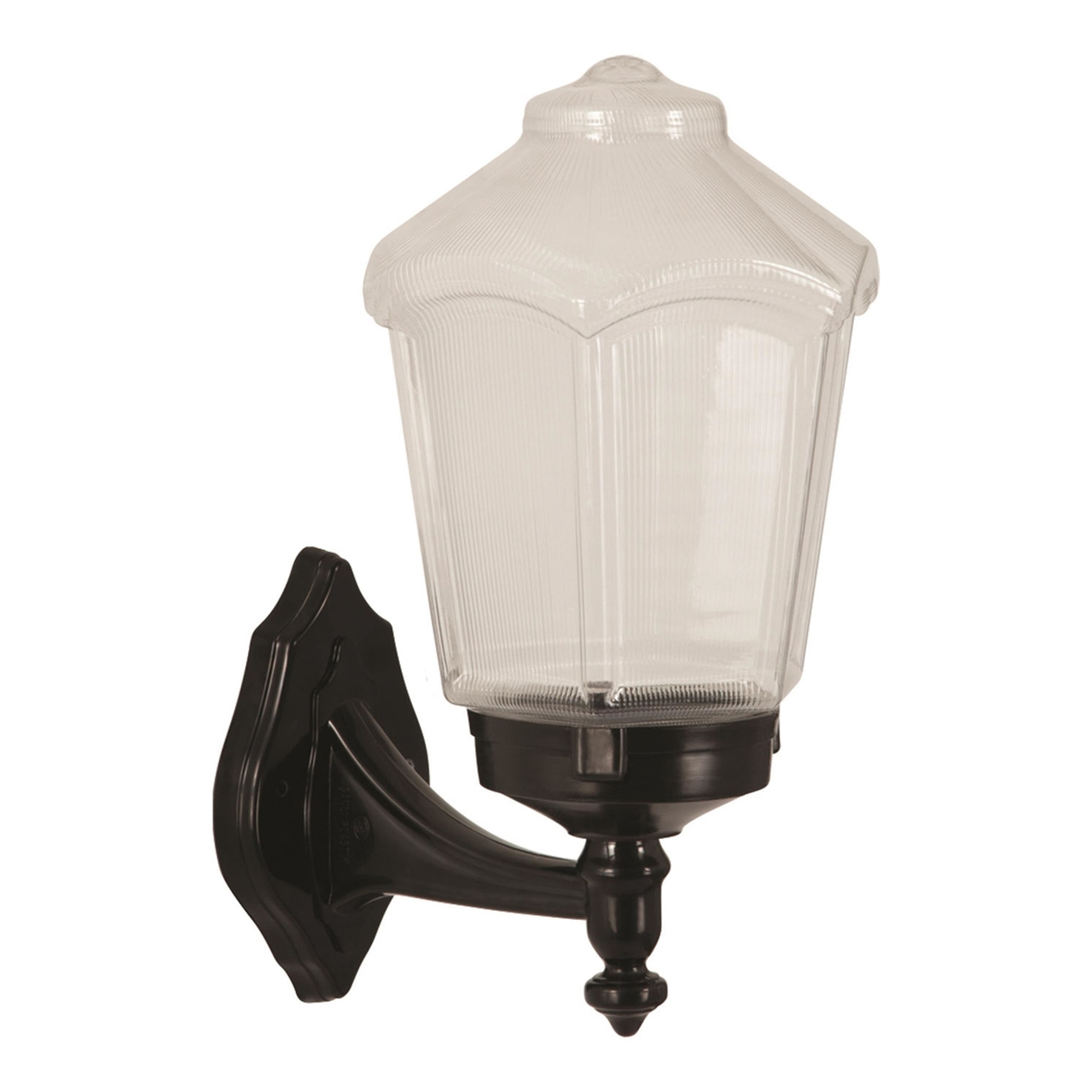 Aplique de pared para exterior WELLHOME, Estructura de ABS Color Negro