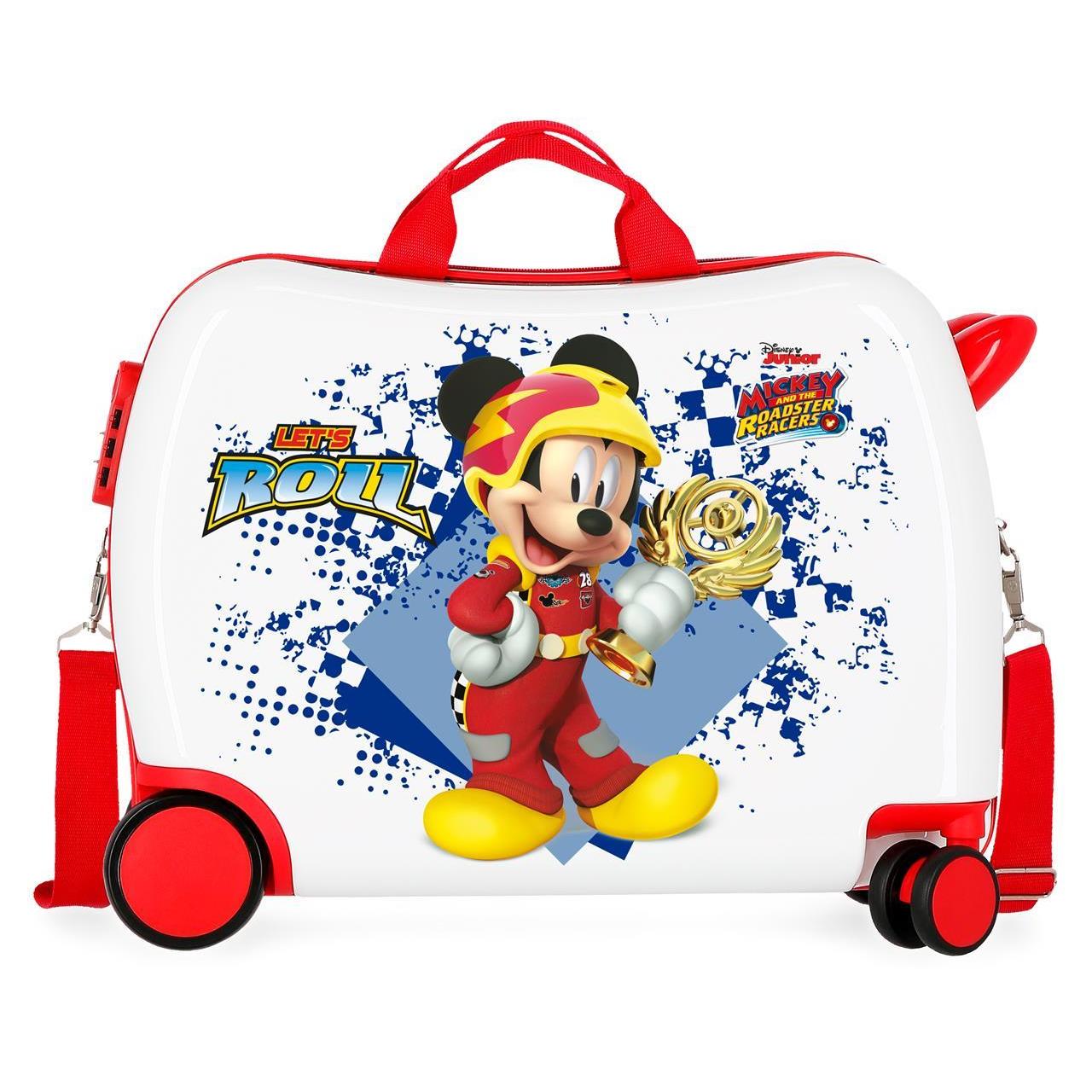 Disney Mickey Maleta Correpasillos ABS Rígida Joy Multicolor