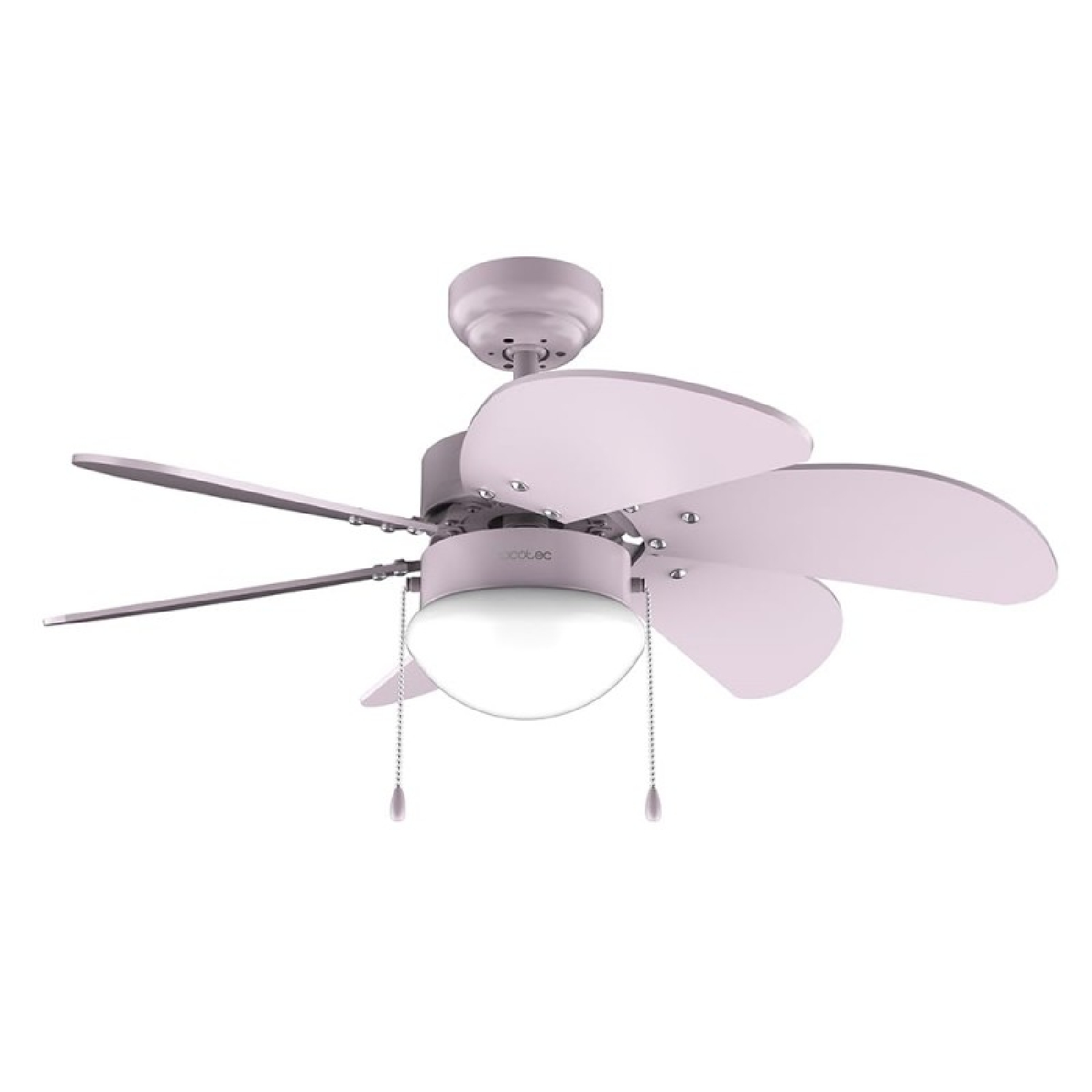 Cecotec Ventilador de Techo con Luz EnergySilence Aero 3600 Vision Full Purple. 50 W, Diámetro 36”, 3 Velocidades