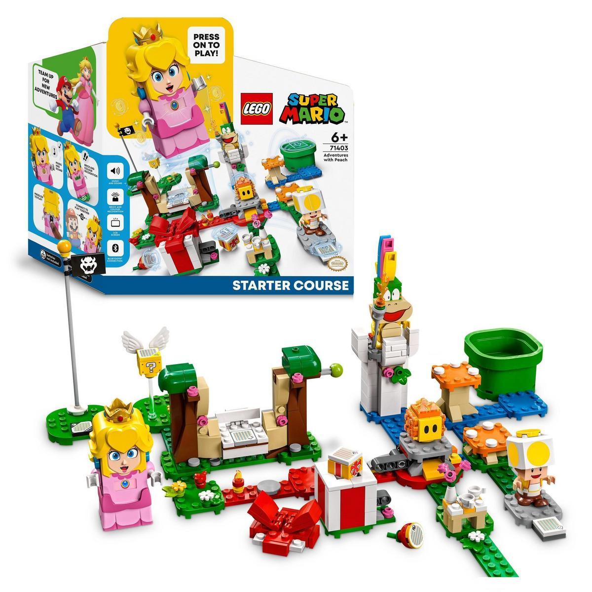 LEGO - Kit de construcción LEGO® Super Mario™ 71403 Pack Inicial: Aventuras con Peach; set de juguetes para niños a partir de 6 años (354 piezas)