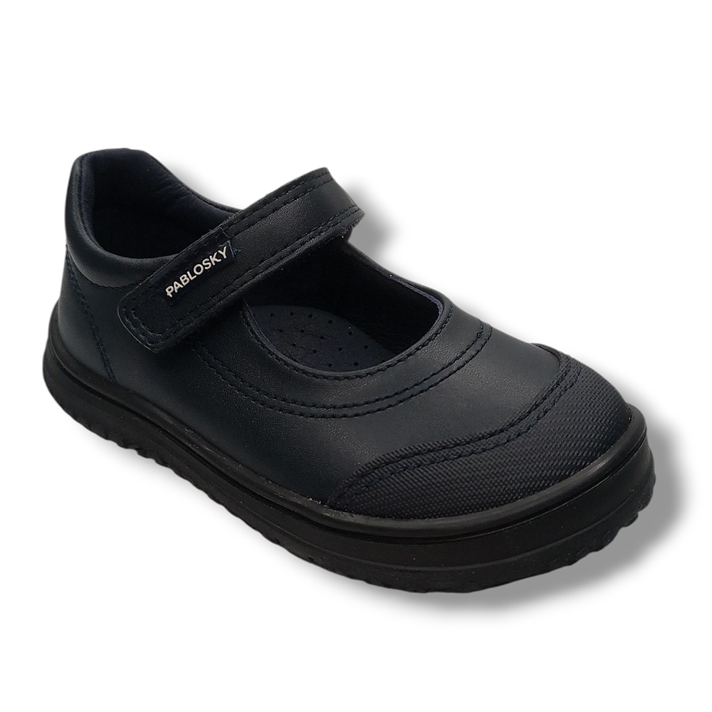 Pablosky Merceditas Colegial Niña Barefoot 355425 LEADER-TECH MARINO calzado niños ROYALE CORDONETS