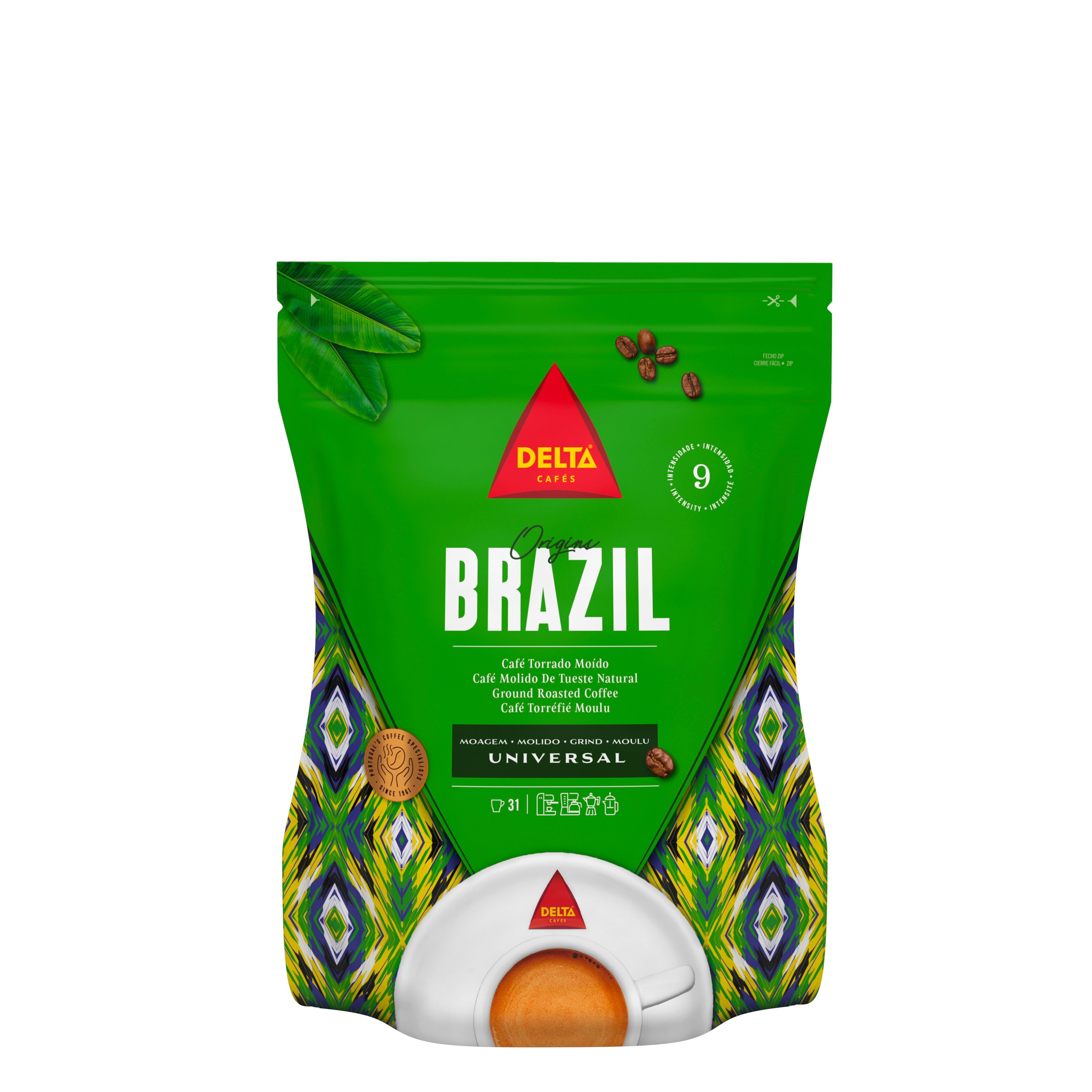 Delta Brasil  - Café Molido Natural Origen Brasil 220 gr - Dulce y Afrutado