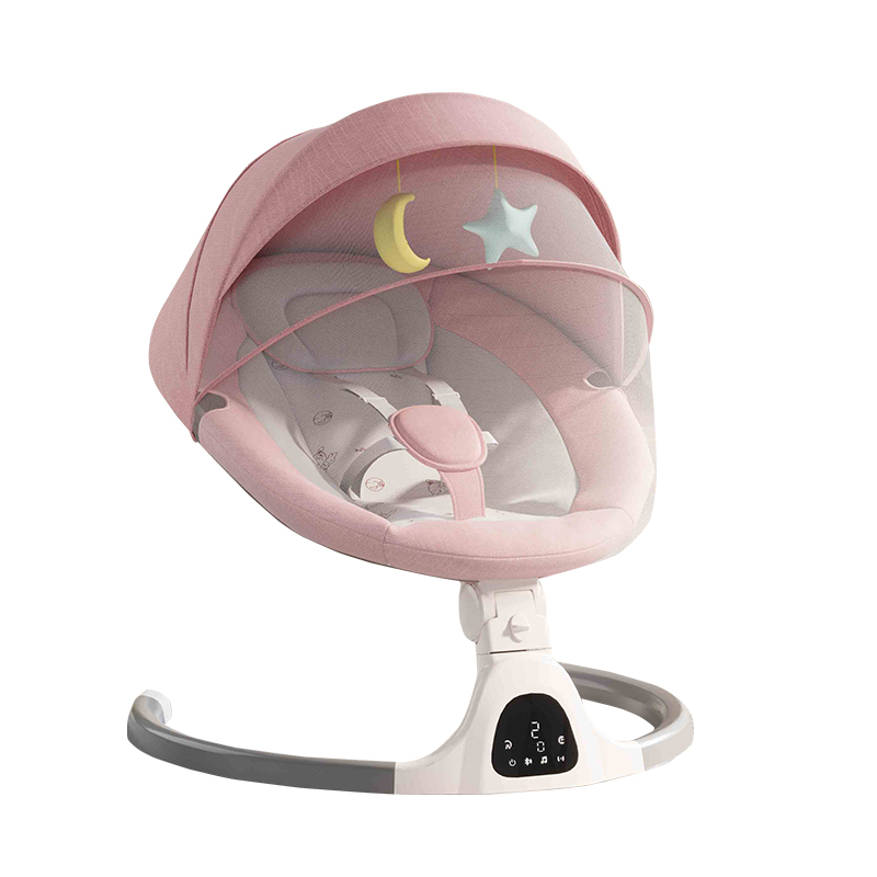EU Children Store - Columpio Eléctrico Bebé Tumbona Chaise Longue, Silla de Descanso, Mecedora con Bluetooth, Control Remoto de Música, Cuna para Bebé