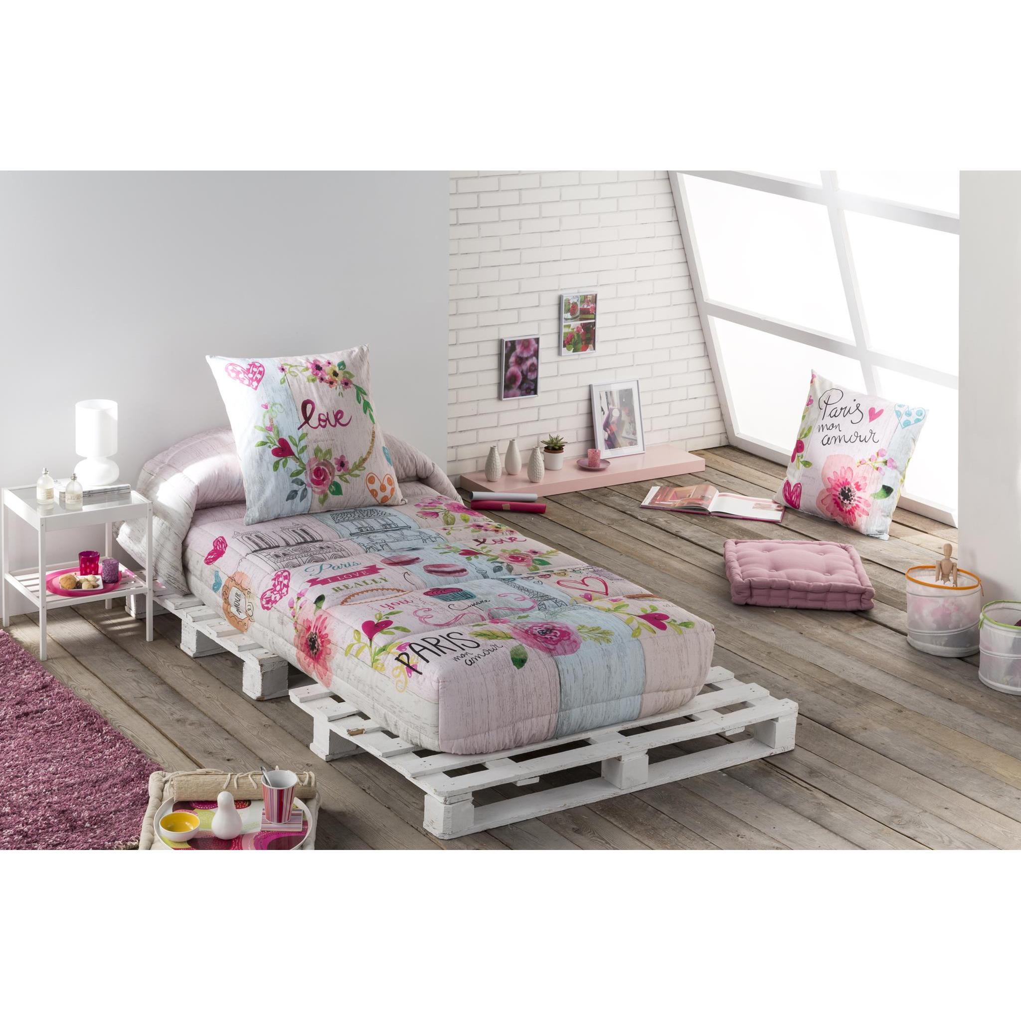 JVR - Edredón Ajustable modelo COOKIE - Tejido 100% Algodón - Estampado digital - Cama 80/90/105/135/150 - Fabricado en España