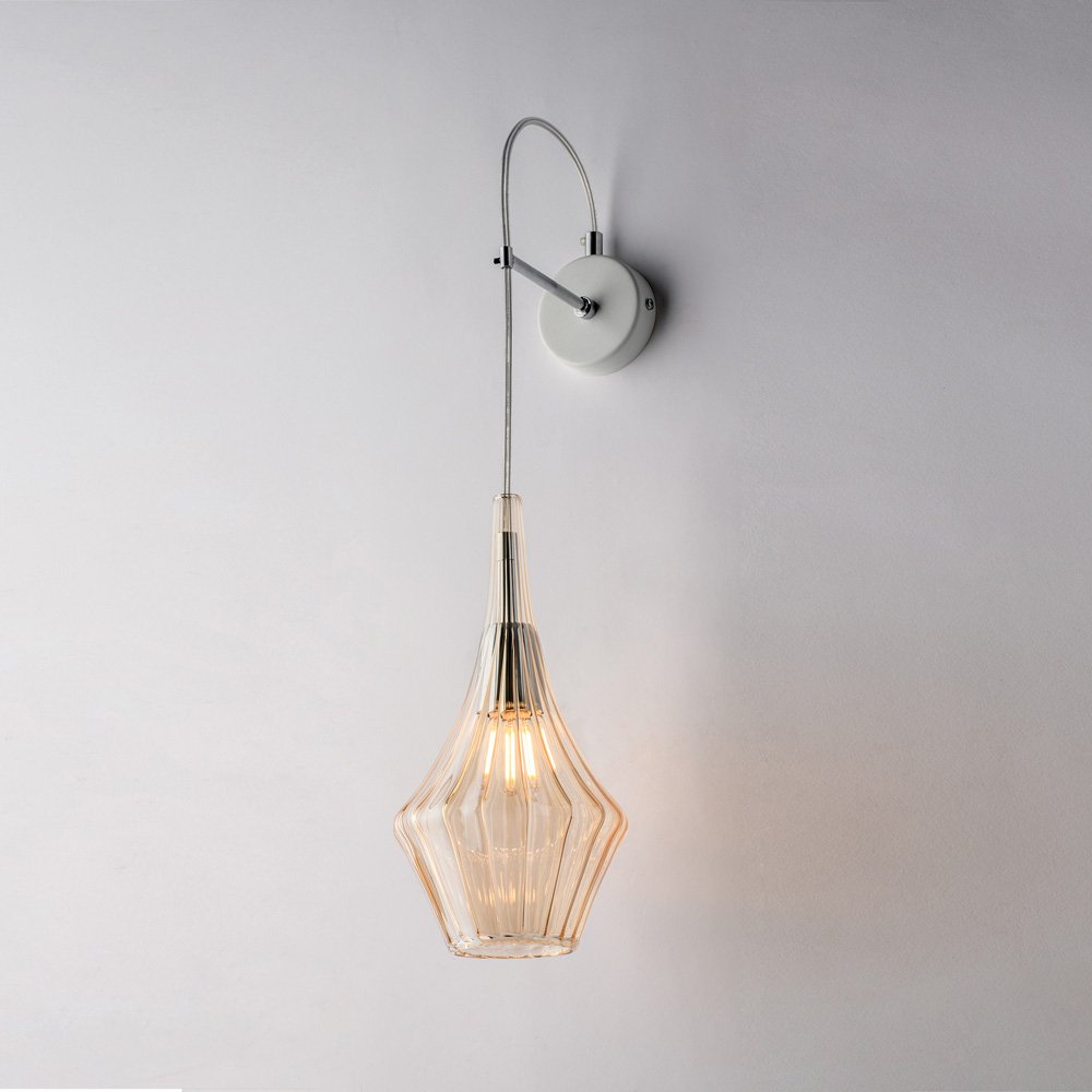 Apliques Moderno Zeus Ámbar 1 Luz E14