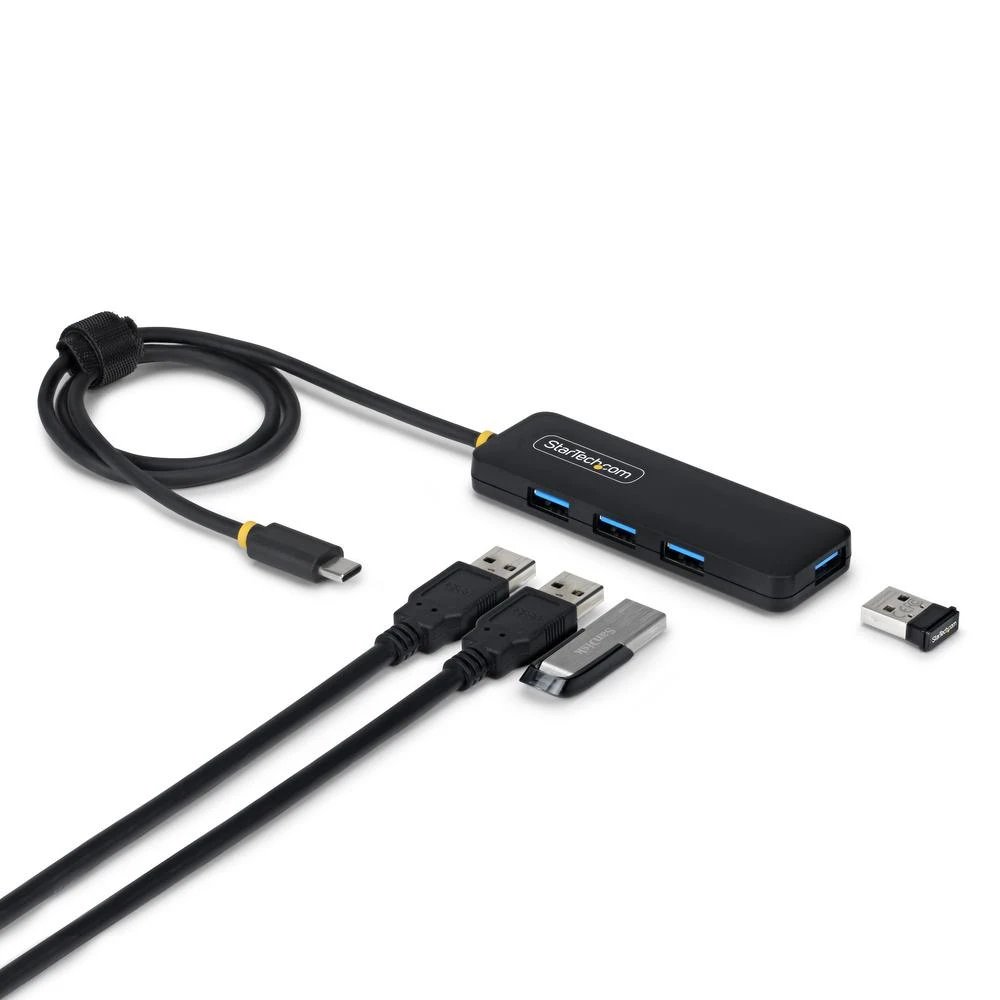 HUB Switch puertos 4 puertos USB 3.2 Gen 1 Type-A StarTech H5C4A-USB-HUB-2 | USB 3.2 Gen 1 Type-A, Negro