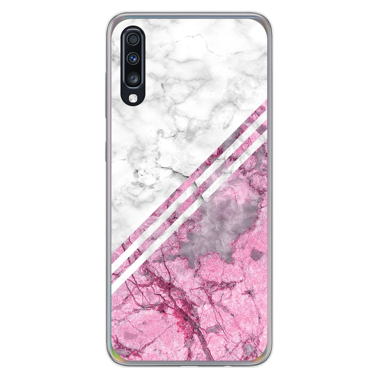 Tumundosmartphone Funda Gel Tpu para Samsung Galaxy A70 diseño Mármol 03 Dibujos