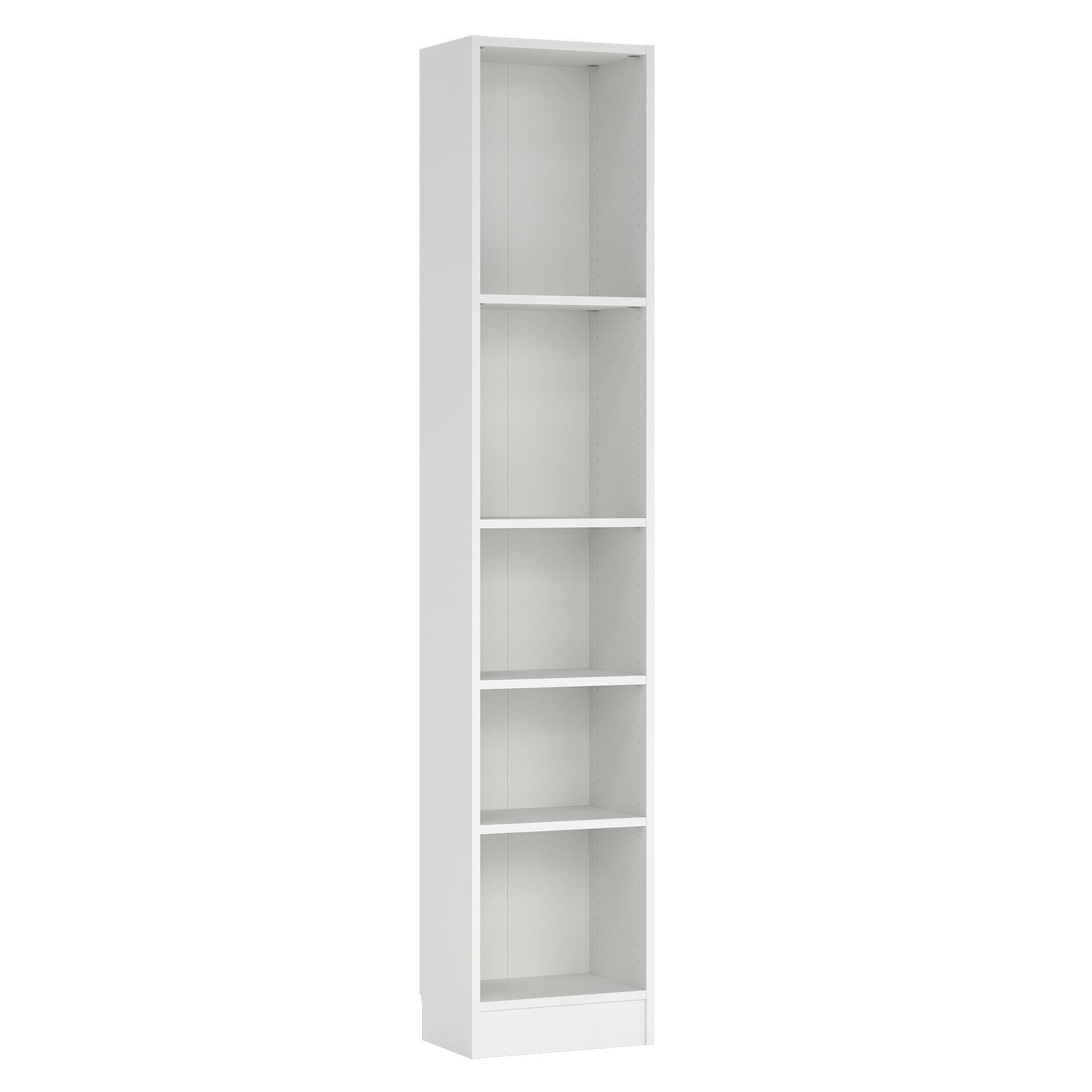 Librería Estantería para Libros 'Turia' 2 estantes color Blanco 41 x 27 x 102 cm