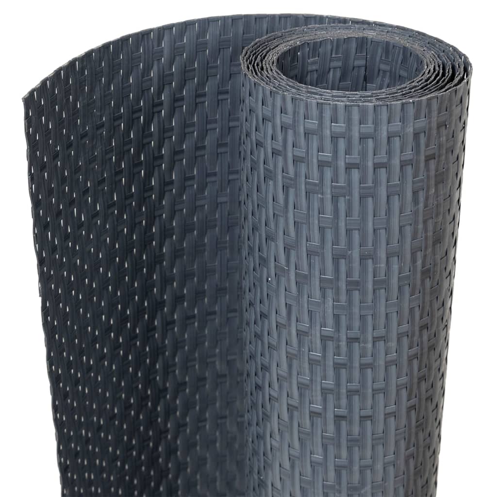 Vidaxl Toldo para Balcón Ratán Sintético Antracita 1000x90 Cm