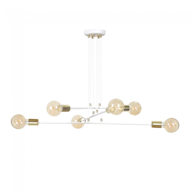Wonderlamp Lámpara de techo Sives Blanco (6 luces)