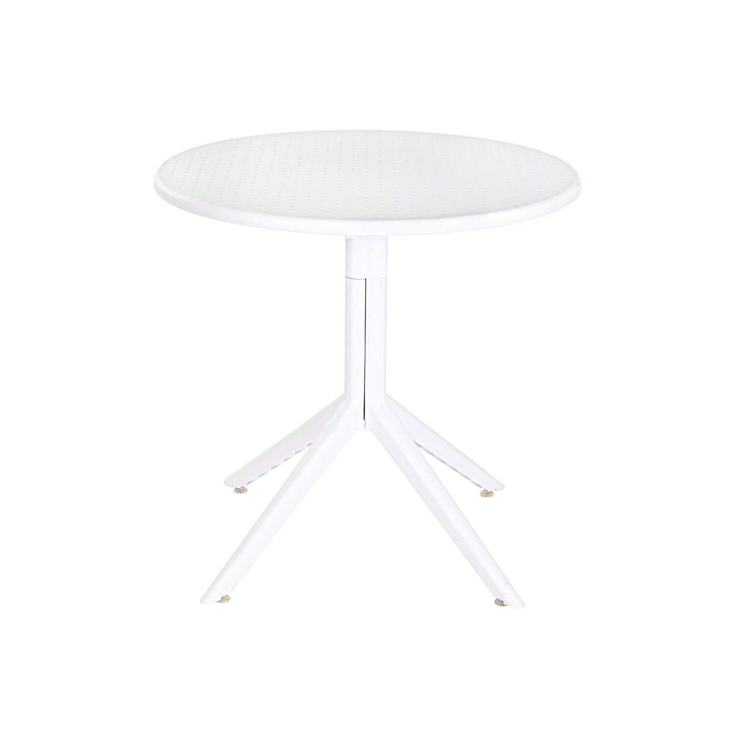 Mesa metal pp 80x80x75 reciclado blanco El mejor complemento para tu hogar.