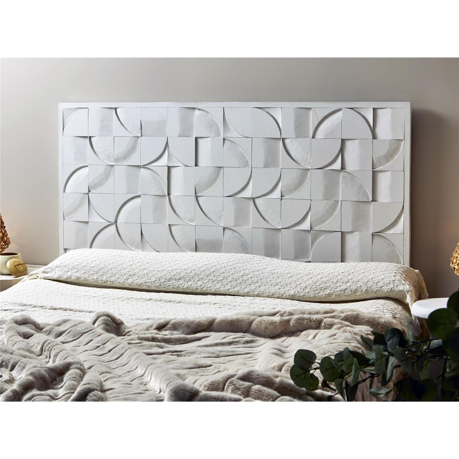 Cabezal/panel tallado a distintas profundidades blanco 160x80 cms. 160x80x4 cmsEl mejor complemento para tu hogar.