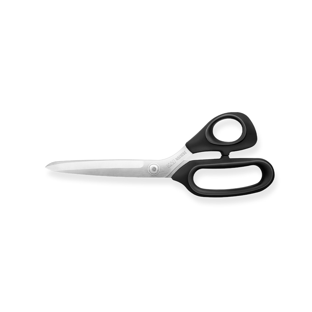 KAI N5250SE - Tijeras de sastre de 25 cm. Punta recta y filo dentado. Para zurdos. Hoja de acero al carbono.