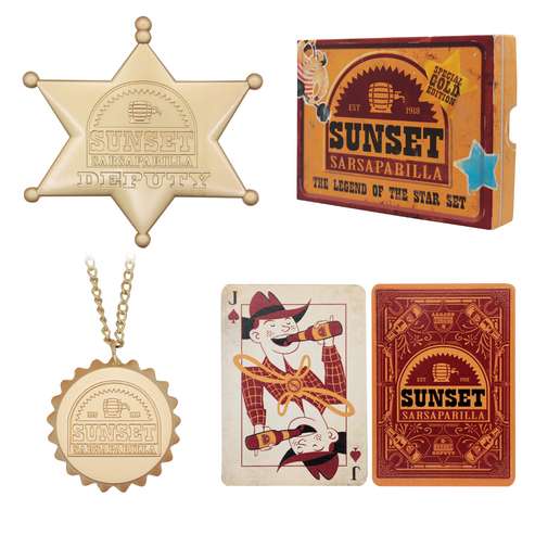 Set Sunset Sarsaparilla Legend of the Star Fallout Edición Dorada Limitada Fanattik