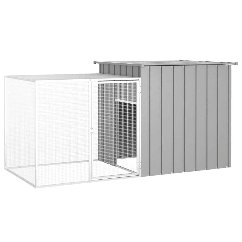 vidaXL Jaula de Gallinas Acero Galvanizado Gallinero Pequeños Aves Color Antracita,  Gris, y mas