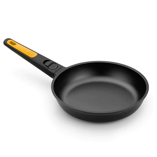 Bra - Sartén Fast Click, De 18 a 30 cm, Aluminio Fundido Antiadherente, Mango Desmontable, Apta Horno e Inducción, Teflón