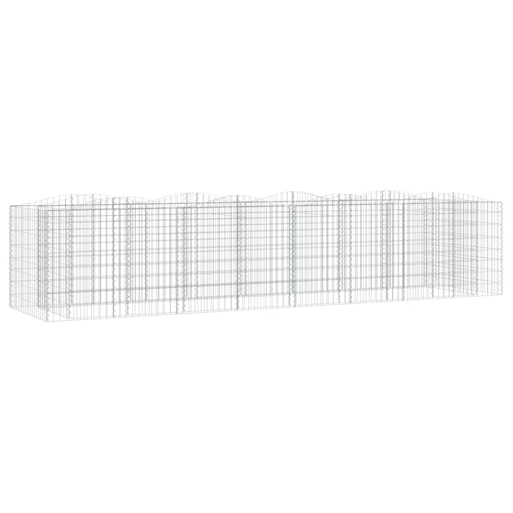 Arriate de Gaviones de Arco Vidaxl Hierro Galvanizado 200x50x50 Cm