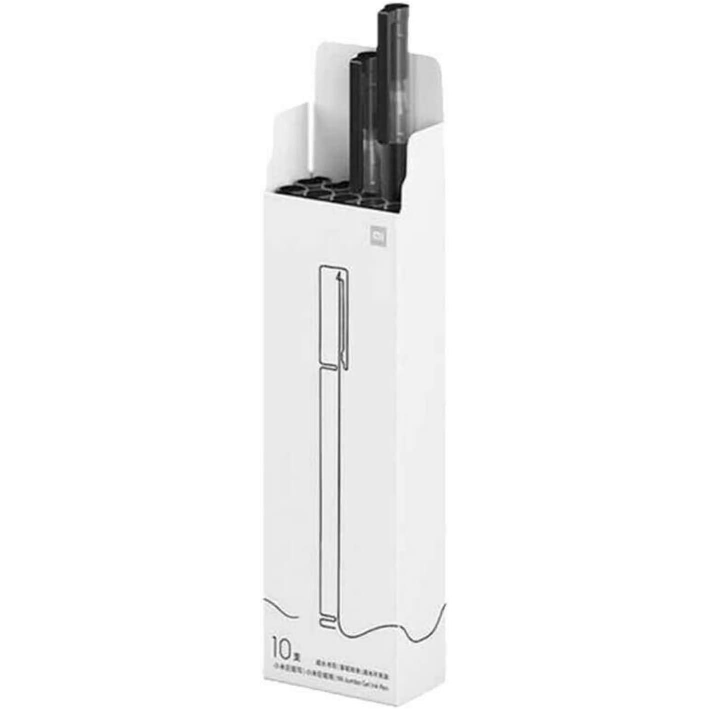 Xiaomi Bolígrafos Tinta de Gel Negra 0.5mm 10 Unidades Alta Capacidad Tinta Japonesa MIKUNI de Rápido Secado y Alto Brillo Material Escolar y de Oficina. Vuelta al Cole Recambio, Repuesto Color: Negro - BHR4603GL