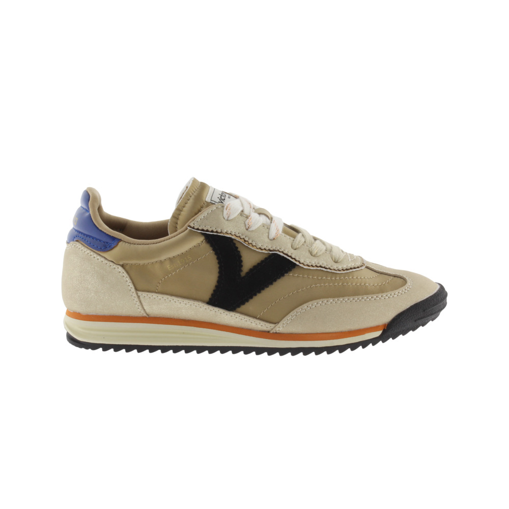 Victoria Saturno Zapatillas de nylon metalizado con piezas de color y serraje y suela en sierra 1158102