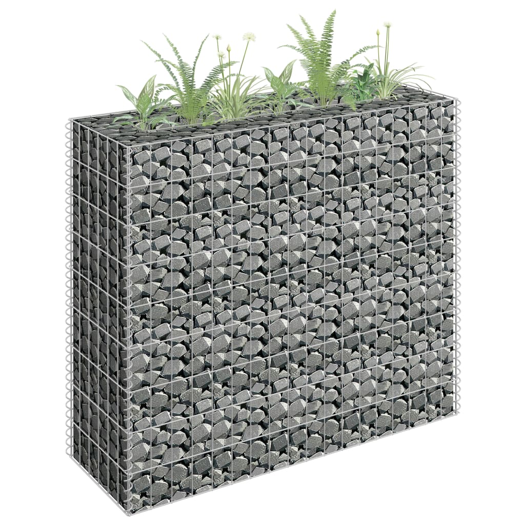 vidaXL Arriate de gaviones de acero Dimensiones 90 x 30 x 60 cm,  90 x 30 x 90 cm,  180 x 30 x 10 cm y mas