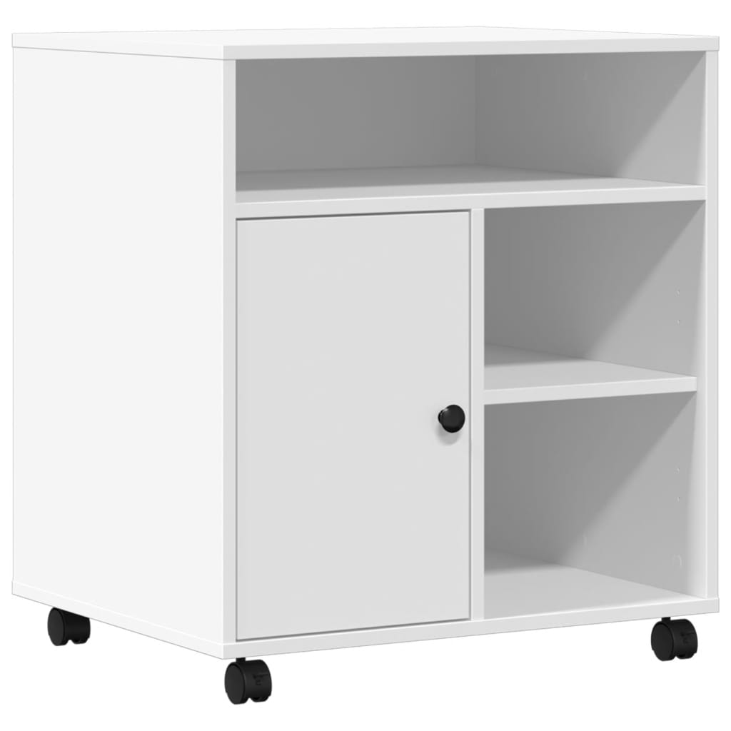 vidaXL Soporte para impresora con ruedas 60x50x67 cm Multicolor