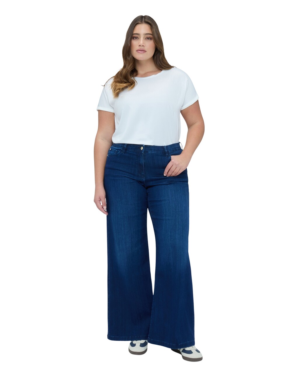 Fiorella Rubino - Jeans Wide Leg lavado azul