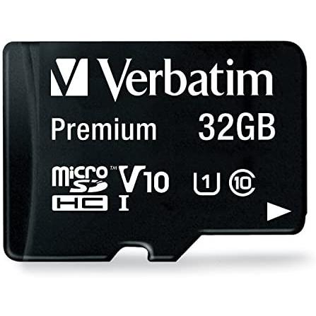 Verbatim 44083 - Tarjeta de Memoria Micro SDHC de 32 GB con Adaptador (Clase 10) Negro