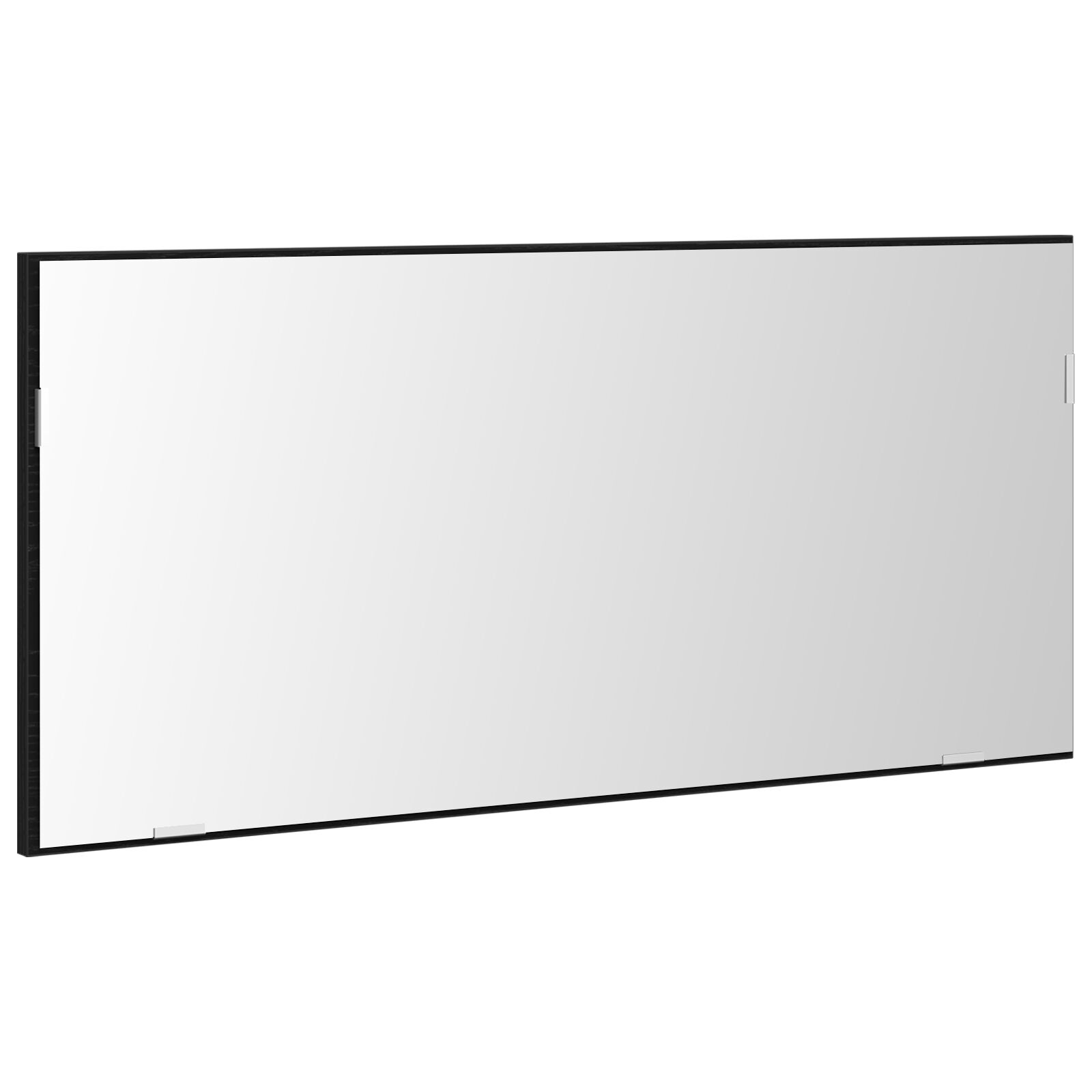 Armario Espejo de Baño vidaXL con Luz LED Roble Negro 80x37 cm