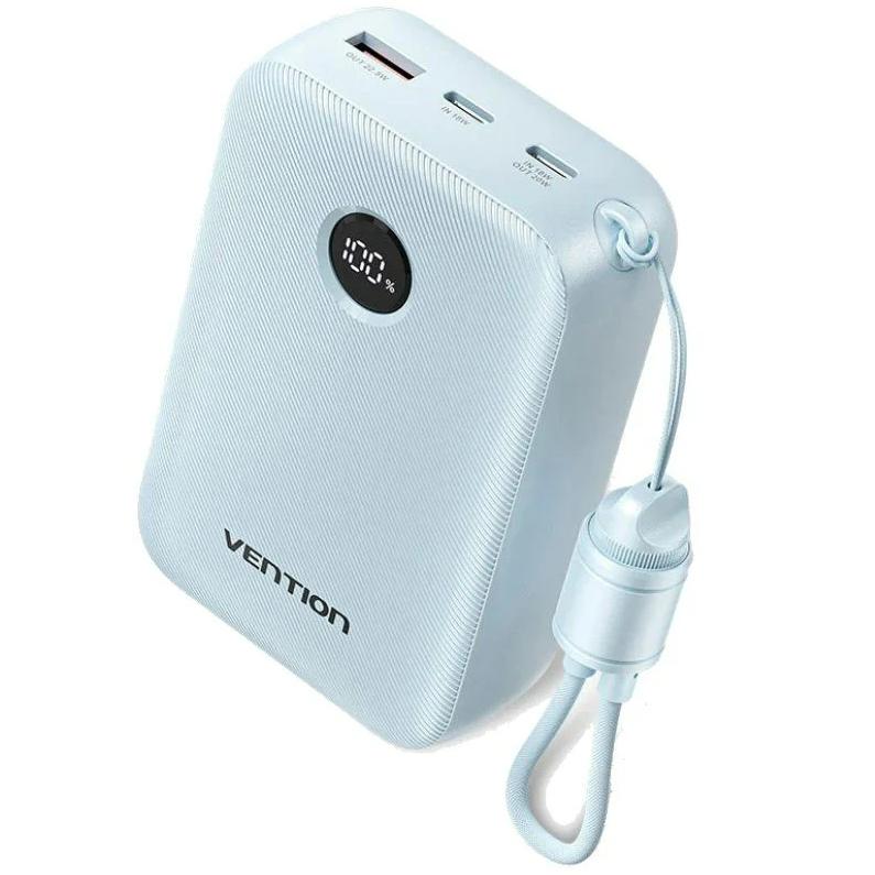 Powerbank 20000mAh Vention FKBP0-C/ 22.5W/ Rosa o Azul / Incluye Cable USB Tipo-C