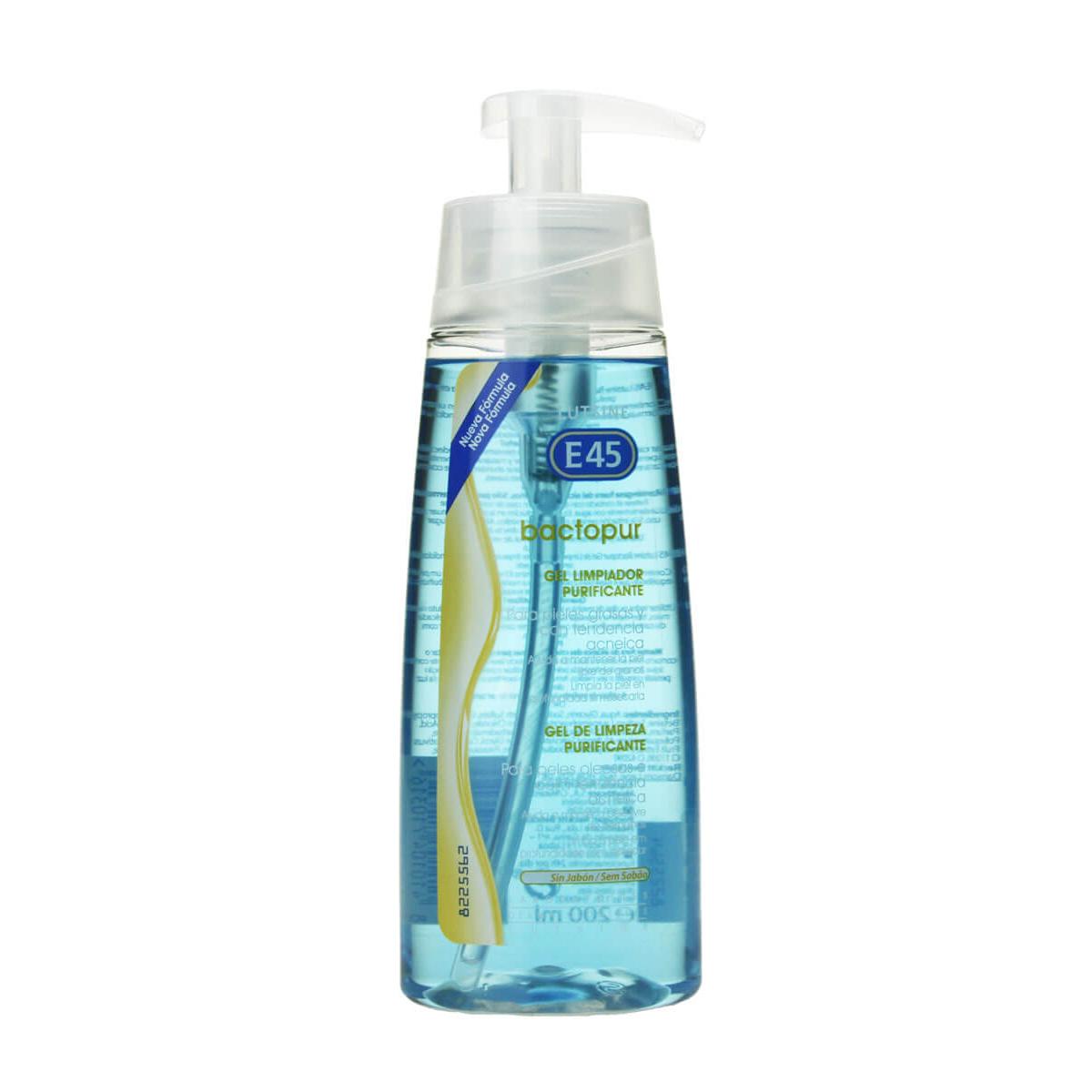 Lutsine e45 bactopur gel limpiador purificante 200 ml