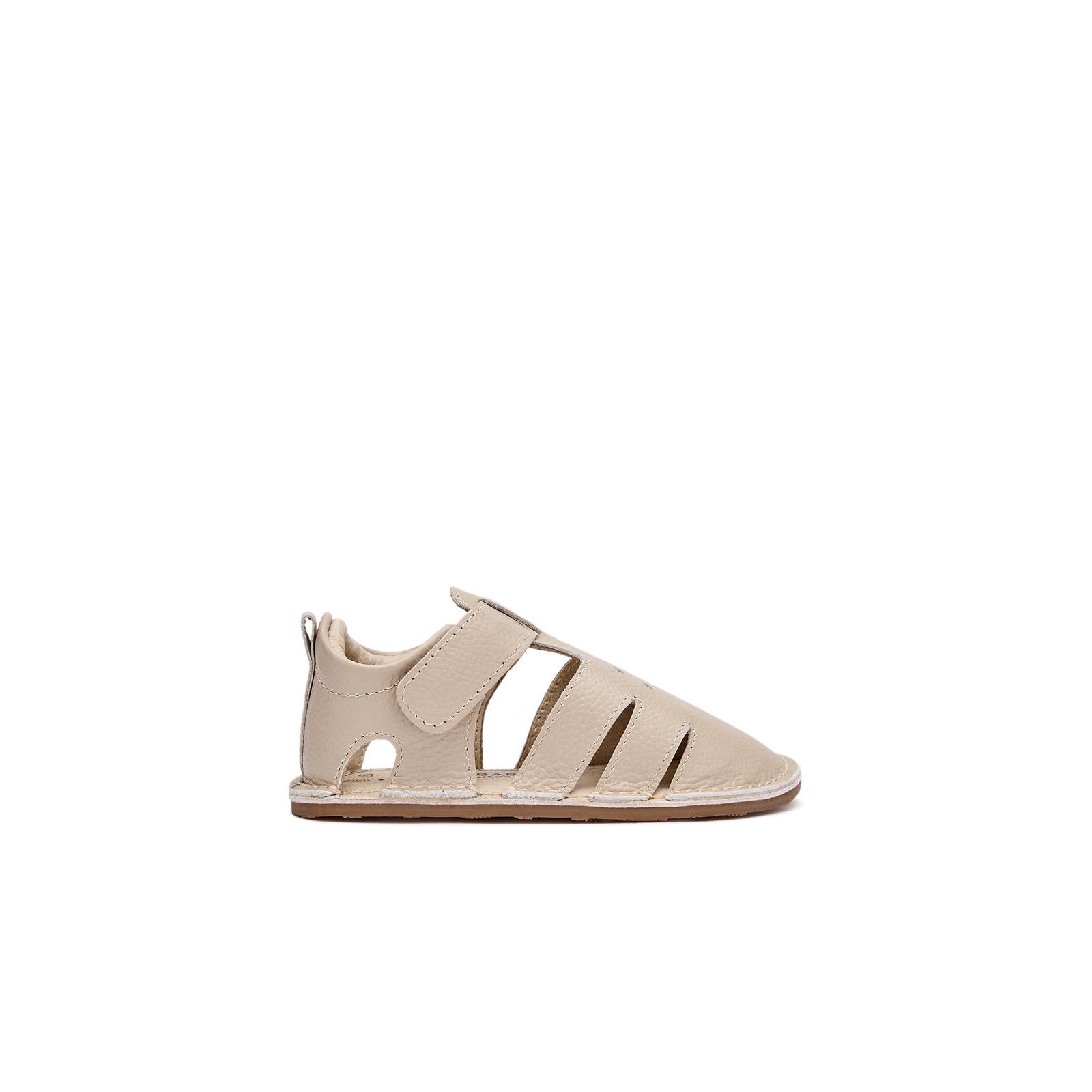 Conguitos - Sandalias Cerradas de Bebé Respetuosas en Beige para Niños y Niñas