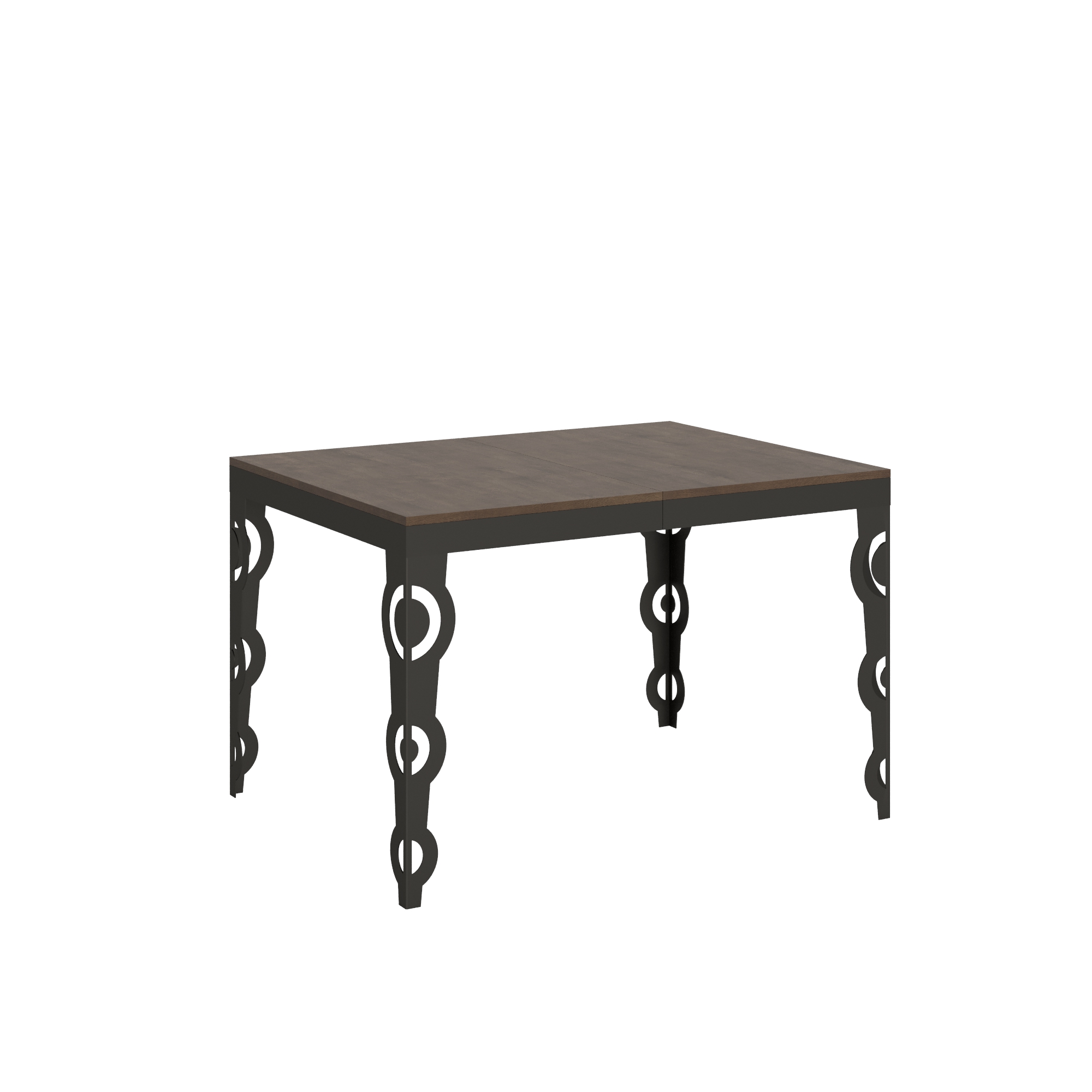 Mesa extensible 90x120/224 cm Karamay Evolution Estructura Nogal Antracita - Itamoby