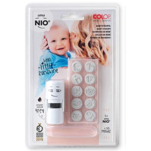 Blister imprentilla little nio 10 pictos temática "bebés" colop nil002