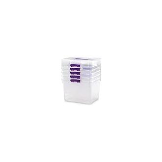 COM-FORT HOUSE Caja de Almacenaje Transparente 30L